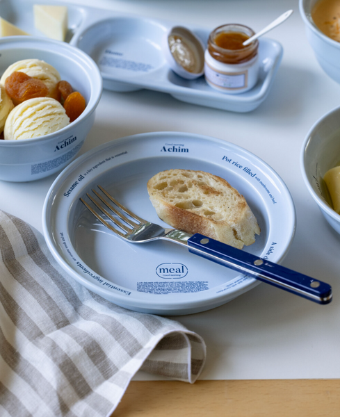 [momur] [weekend 9] Meal Round Plate Sky Blue