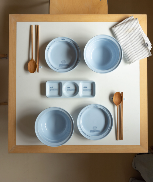 [momur] [weekend 9] Meal Round Plate Sky Blue