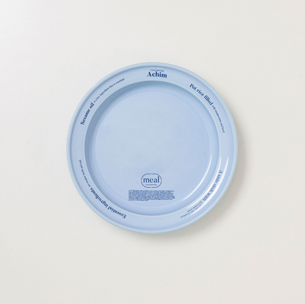 [momur] [weekend 9] Meal Round Plate Sky Blue