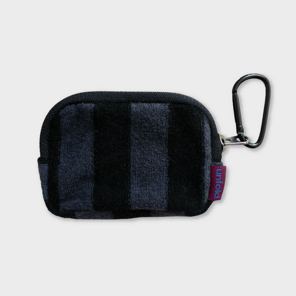 [unfold] Terry Card Case (Black Stripe)