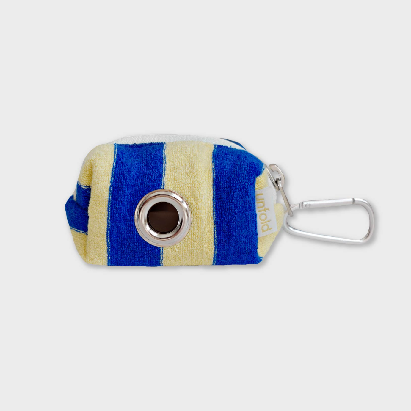 [unfold] Stripe Terry Poop Bag (Blue Yellow)