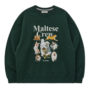 [Wai Kei] Maltese Crew Sweatshirt Green