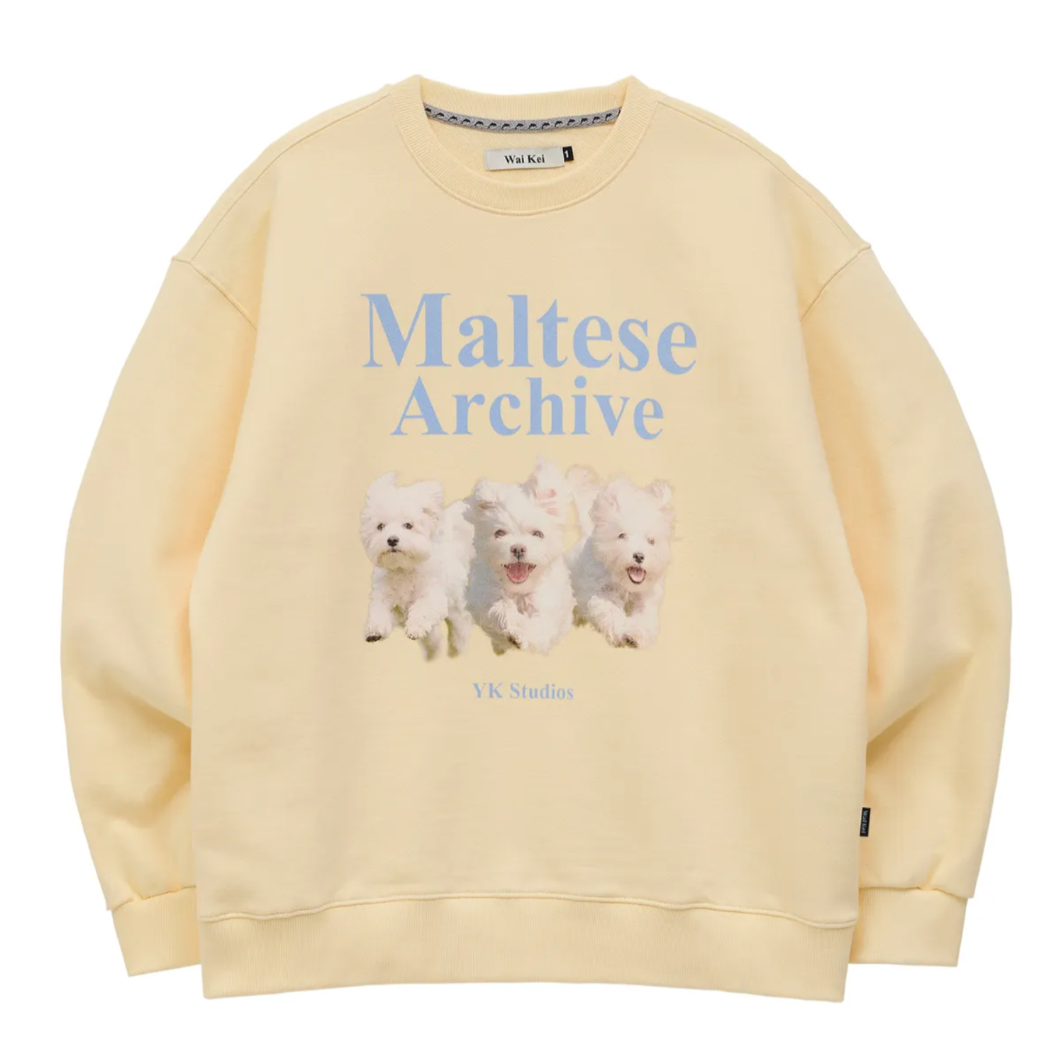 [Wai Kei] Maltese Archive Sweatshirt Light Yellow