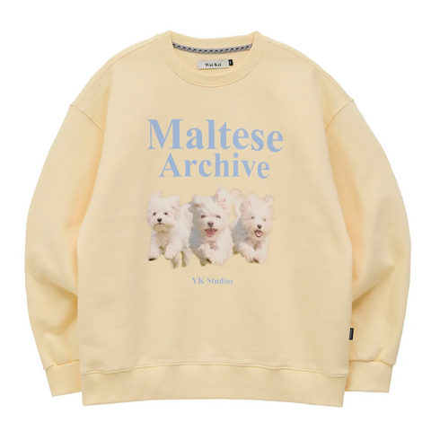 [Wai Kei] Maltese Archive Sweatshirt Light Yellow