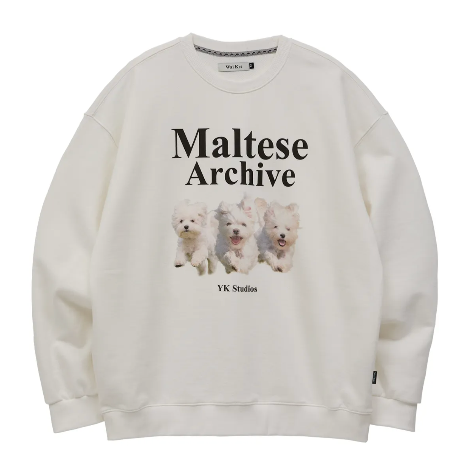 [Wai Kei] Maltese Archive Sweatshirt White