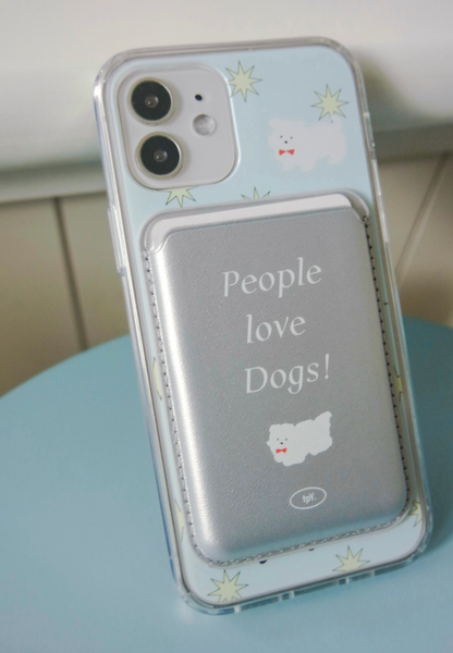 [two paw yard.] Happy Puppy Sky Magsafe Phone Case