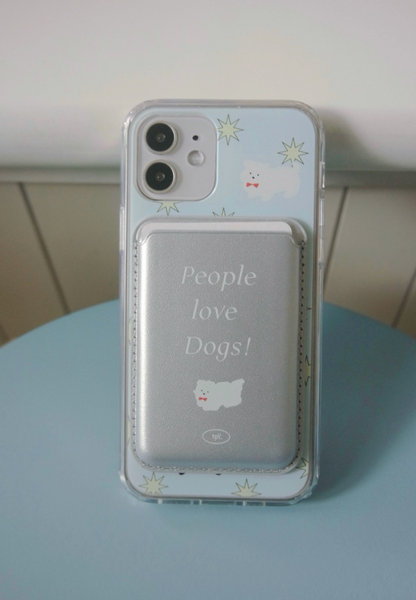 [two paw yard.] Happy Puppy Sky Magsafe Phone Case