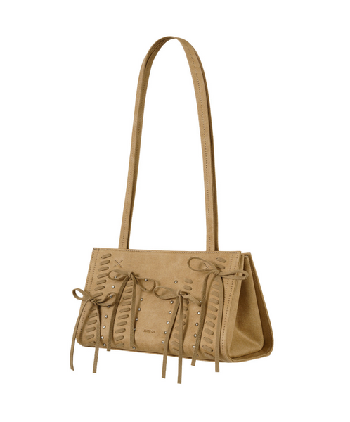 [STANDOIL] Oblong Bag Lace Up (Camel)