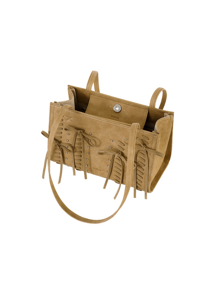 [STANDOIL] Oblong Bag Lace Up (Camel)