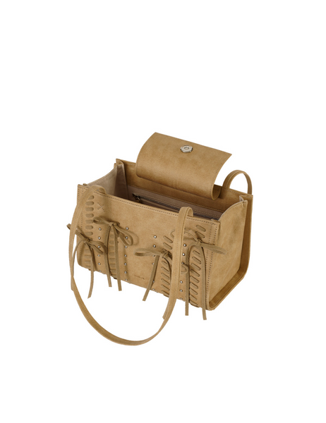 [STANDOIL] Oblong Bag Lace Up (Camel)