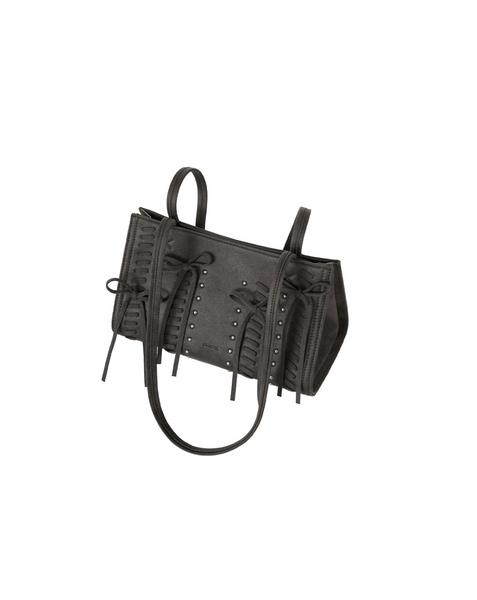 [STANDOIL] Oblong Bag Lace Up (Black)