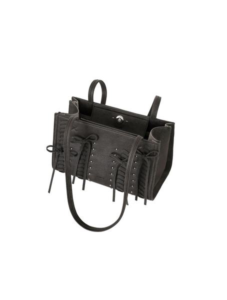 [STANDOIL] Oblong Bag Lace Up (Black)