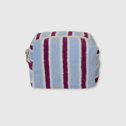 [unfold] Stripe Terry Pouch (Purple Blue)