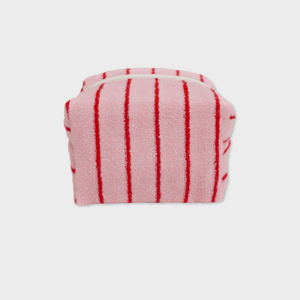 [unfold] Stripe Terry Pouch (Pink Red)