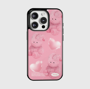 [THENINEMALL] Pink Heart Toy Windy Bumper Case