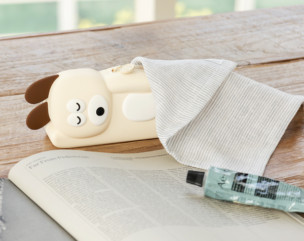 [Brunch Brother] Bunny & Puppy Silicon Pencil Case