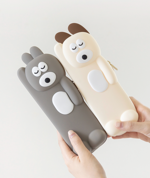 [Brunch Brother] Bunny & Puppy Silicon Pencil Case