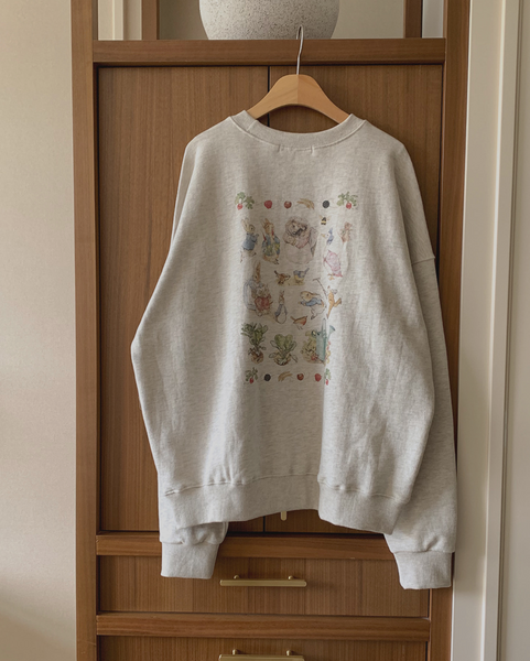 [FROM HEAD TO TOE] *Love from* Rabbit Digital Printed Sweatshirt