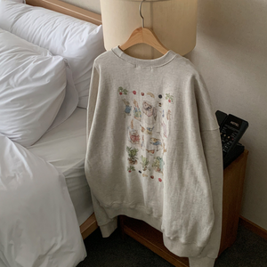 [FROM HEAD TO TOE] *Love from* Rabbit Digital Printed Sweatshirt