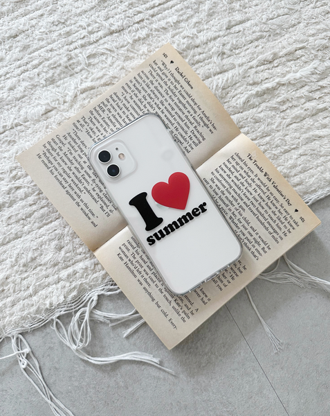 [rincomma] [custom] I LOVE~ Phone Case (文字請在結帳時備註)