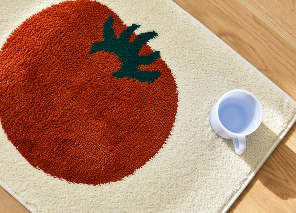 [maatila] Jacquard Mat Morning Tomato