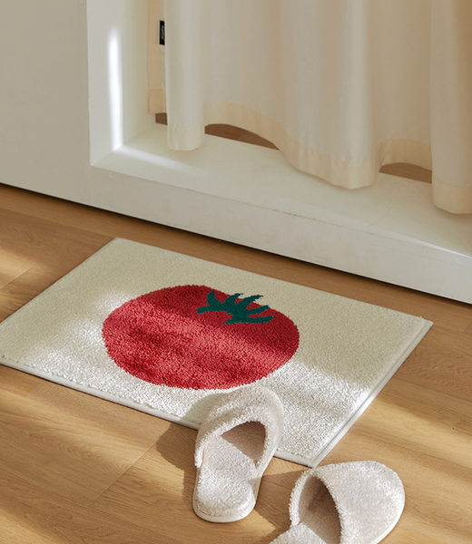 [maatila] Jacquard Mat Morning Tomato