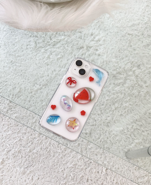 [Happy Go Lucky] Hot Summer Resin Phone Case