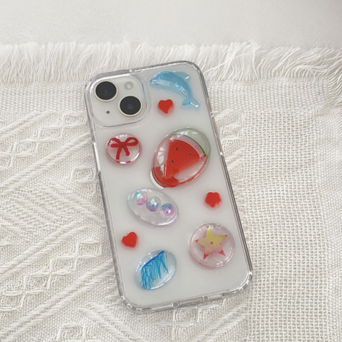 [Happy Go Lucky] Hot Summer Resin Phone Case