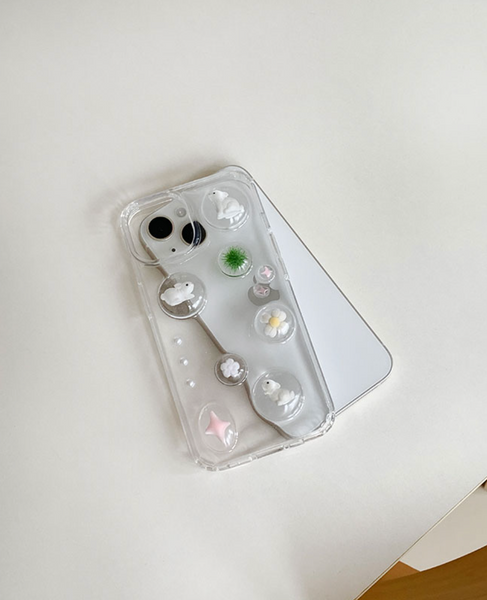 [Happy Go Lucky] Bunnies Resin Phone Case