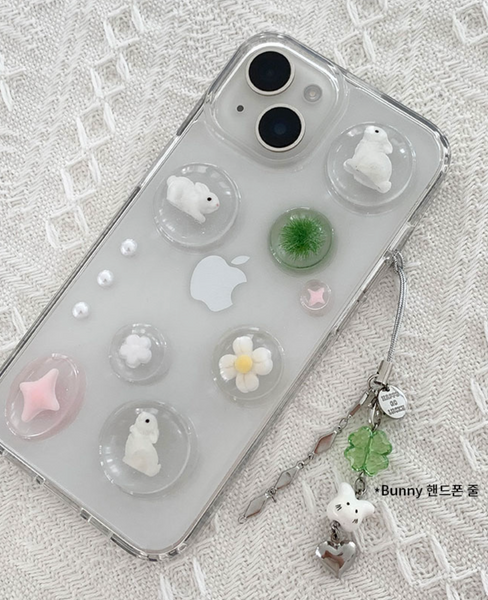 [Happy Go Lucky] Bunnies Resin Phone Case