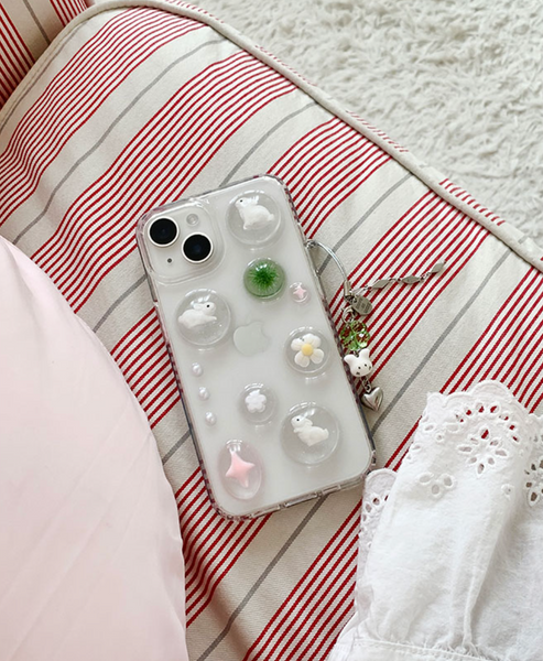 [Happy Go Lucky] Bunnies Resin Phone Case