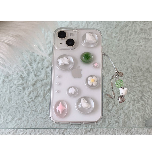 [Happy Go Lucky] Bunnies Resin Phone Case