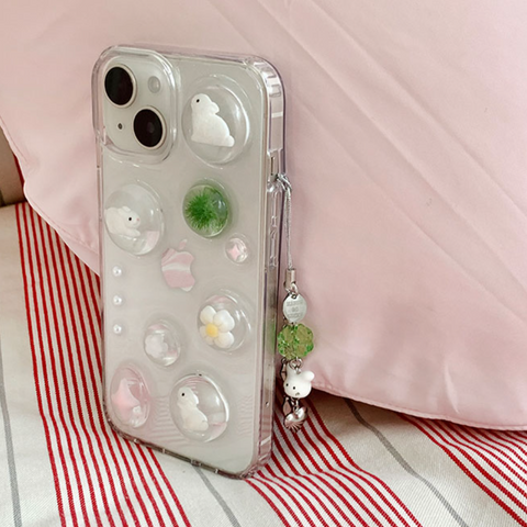 [Happy Go Lucky] Bunnies Resin Phone Case