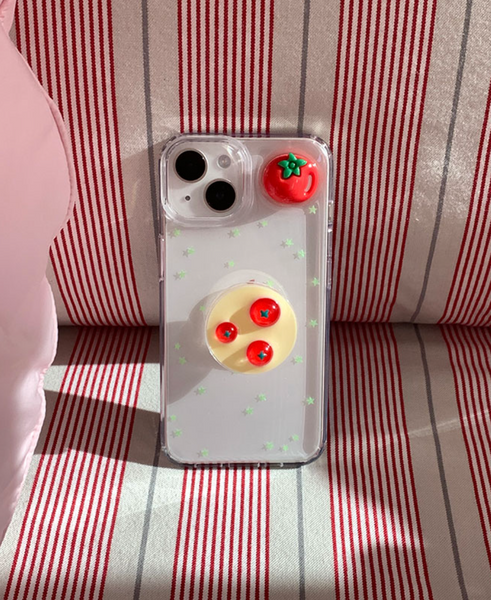 [Happy Go Lucky] Tomato 🍅 Resin Phone Case