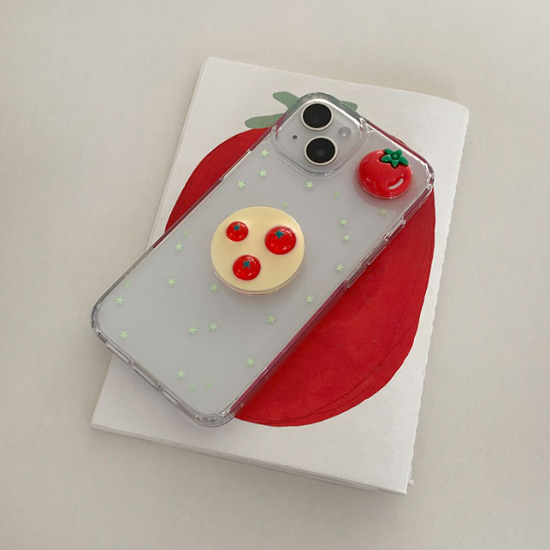 [Happy Go Lucky] Tomato 🍅 Resin Phone Case