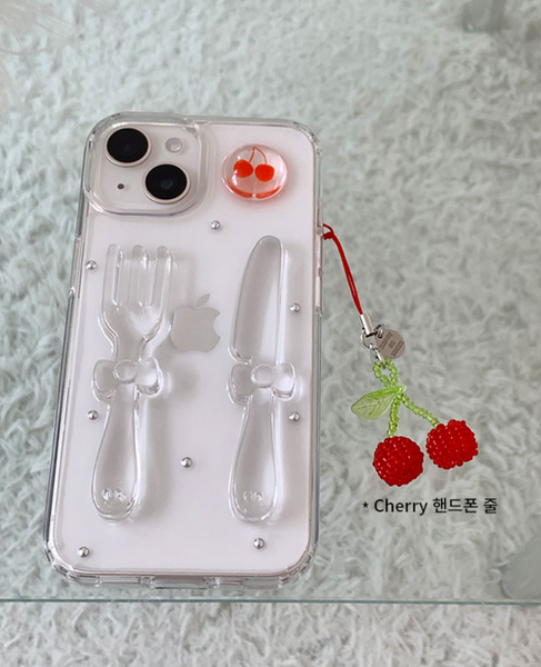 [Happy Go Lucky] Cutlery Resin Phone Case