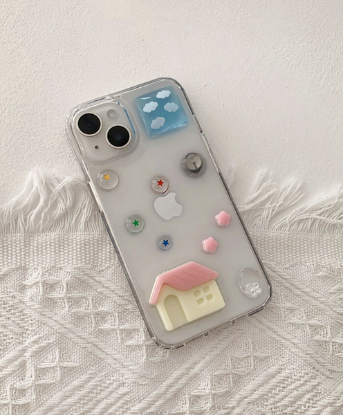 [Happy Go Lucky] My Little House Resin Phone Case