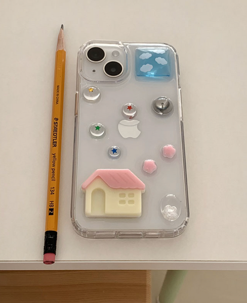 [Happy Go Lucky] My Little House Resin Phone Case