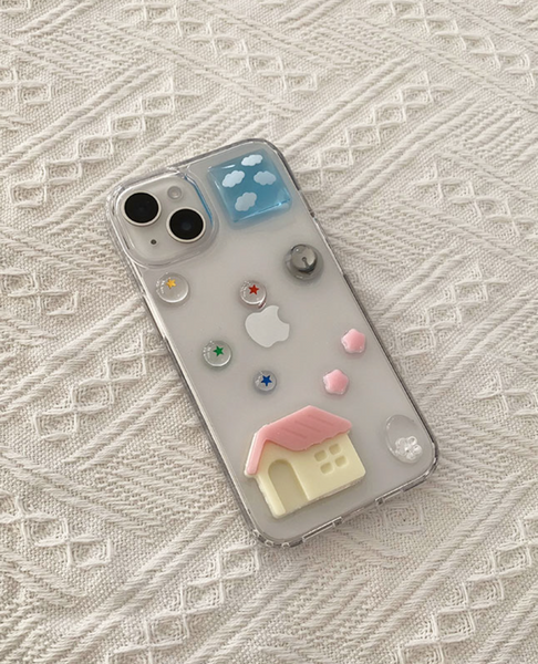 [Happy Go Lucky] My Little House Resin Phone Case