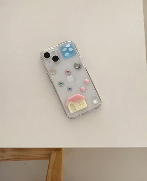 [Happy Go Lucky] My Little House Resin Phone Case