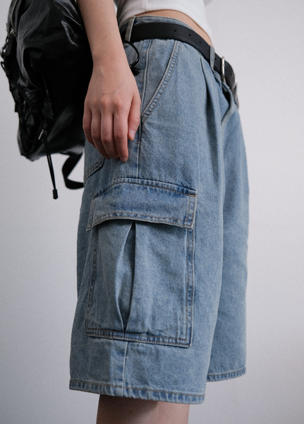 [AUTUMN] Cargo Half Denim