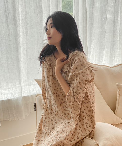 [Juuneedu] Jeu Autumn Flower Couple Pajamas Set