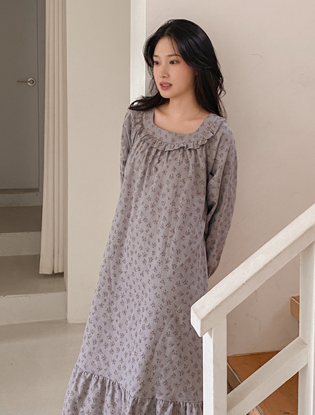 [Juuneedu] Jeu Autumn Flower Couple Pajamas Set