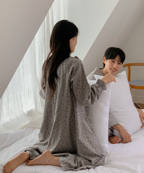 [Juuneedu] Jeu Autumn Flower Couple Pajamas Set