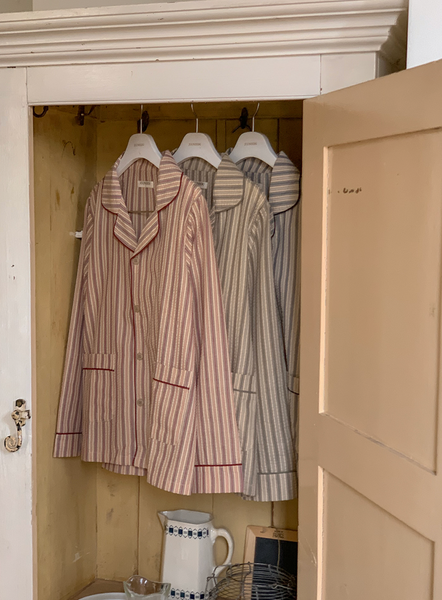 [Juuneedu] Jeu Rusk Stripe Pajamas Set