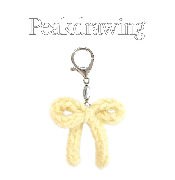 [Peakdrawing] Lemon Crochet Ribbon Keyring