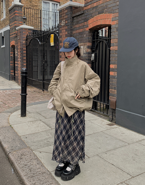 [VINVLE] [Made] Della Checkered Skirt