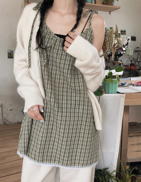 [VINVLE] Vintage Checkered Dress