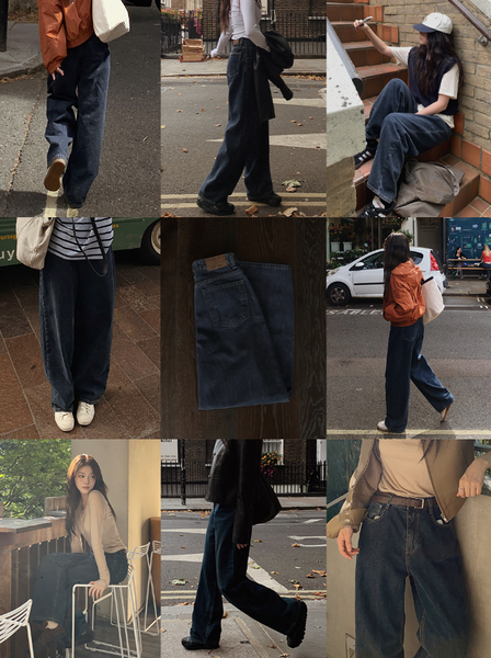 [SLOWAND] # SLOWMADE Hourline Wide Denim Pants