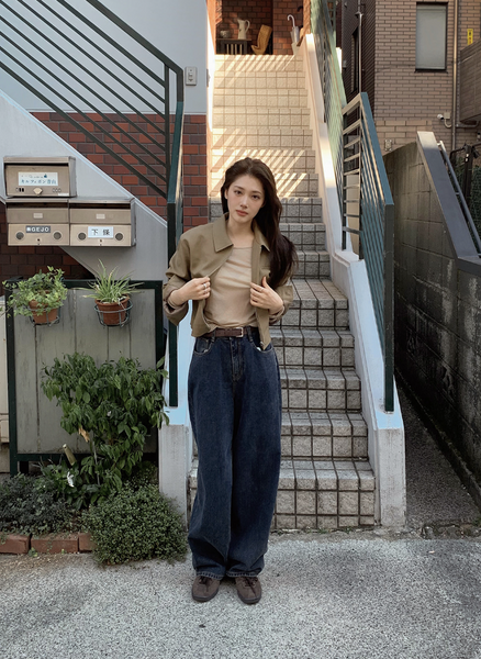 [SLOWAND] # SLOWMADE Hourline Wide Denim Pants